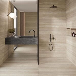 Bathroom Wall Beige Travertine