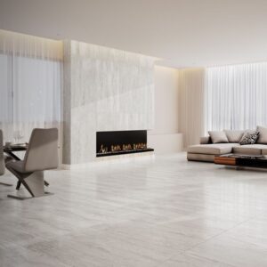 White Travertine Indoor Floor