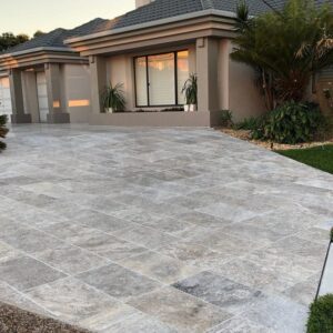 Outdoor Light Silver Travertine