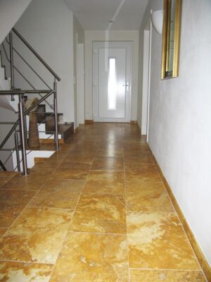 Yellow Travertine Floor