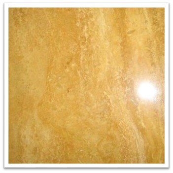 Golden Yellow Travertine Slab